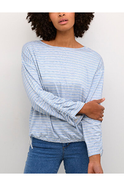 Evendi Bluza, Alb/Albastru