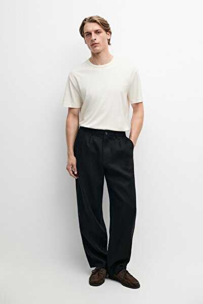 Massimo Dutti %100 pamuklu kısa kollu t-shirt
