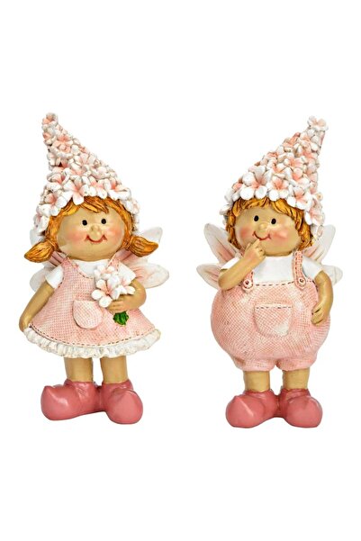 DecoDepot Child Figurine Fairy Flower, 7x14x4 cm