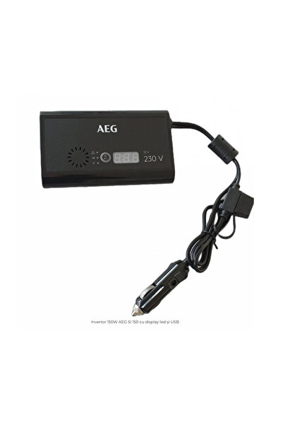 AEG Invertor de la 12V la 230V 150W SI 150 cu display led si USB