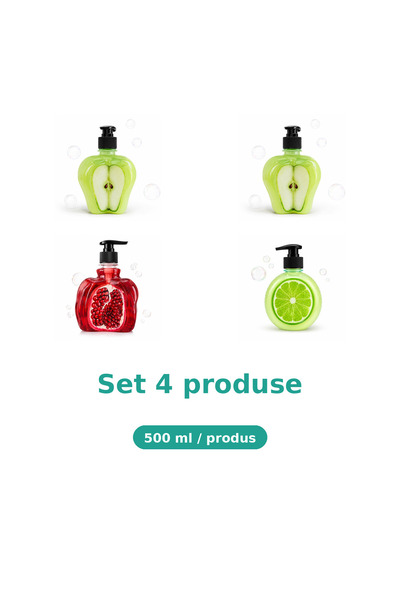 Tasty Set 4 Produse Tasty, Mix Mar Piele Sensibila, Mar Extract, Rodie, Lime