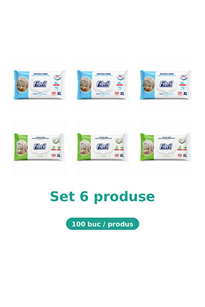 Fibril Комплект 6 продукта Фибрил, Микс 3х XL син, 3х XL зелен