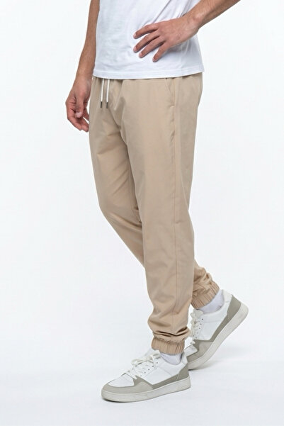 STRAVON Men's Parachute Fabric Sweatpants with Elastic Cuffs, Back Pockets, a...