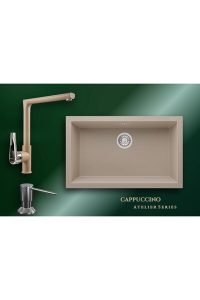 RealStone Cappuccino Atelier Series Gordion 77 K013 & Vesta Premium Mutfak Ko...