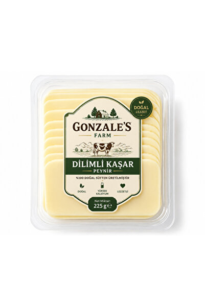 GONZALES'S FARM DİLİMLİ KAŞAR PEYNİR 1 KG