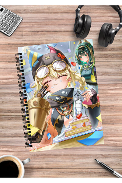 mertfigur Genshin Impact Jahoda Caiet spiralat anime A5 (50 de coli)