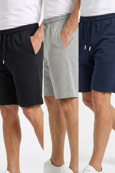 STRAVON Men's Relaxed Fit Summer Basic Shorts with Side Pockets Above the Knee