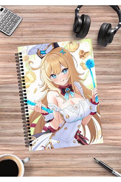 mertfigur Genshin Impact Escoffier Caiet spiralat Anime A5 (50 de coli)