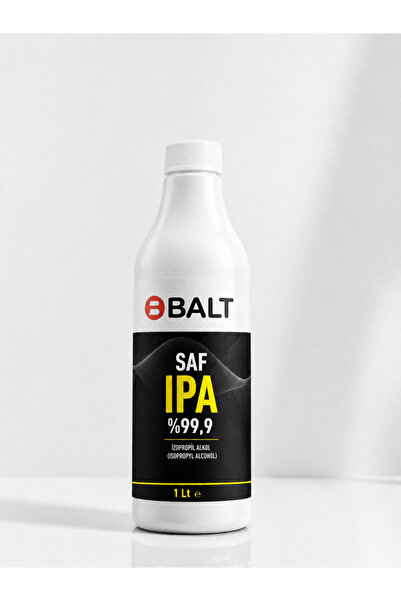 1 Lt Saf İzopropil Alkol %99,9 IPA – Çok Amaçlı Endüstriyel Temizleyici | Elektronik, Reçine, Yüzey Temizleme