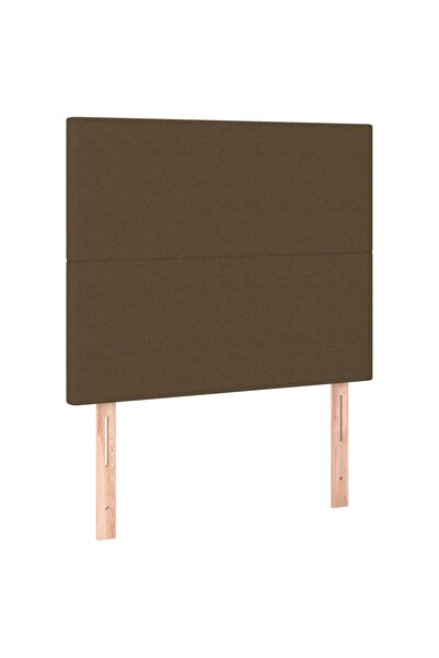 vidaxl Tăblie de pat maro închis 80x5x118/128 cm, material textil