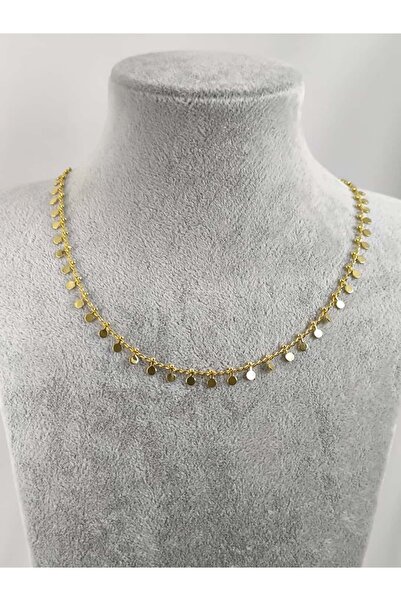 Wzen Collection Elvina Mia Zarif Çelik Kolye