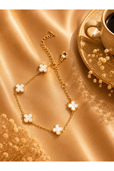 JAMMY JEWERLY Yonca Detaylı Çelik Bileklik