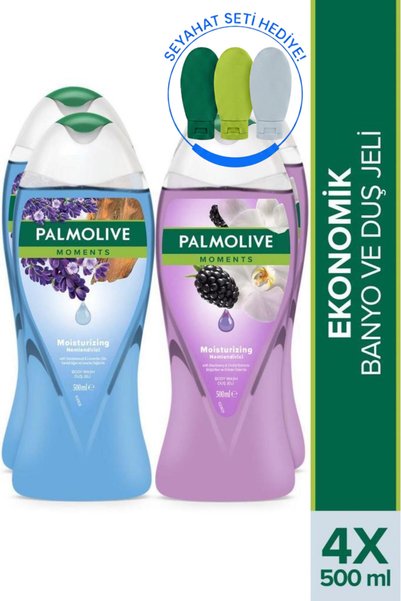 Empressco Palmolive Moments Nemlendirici Banyo Ve Duş Jeli 500 ml X 4 Adet + ...