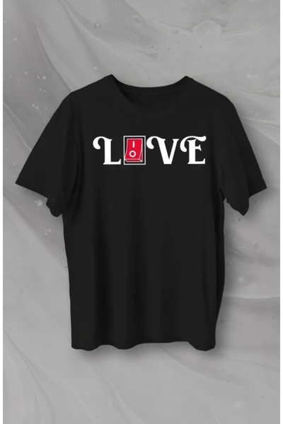 Beruflic February 14 Valentine's Day Love Printed Oversize Crew Neck Tshirt