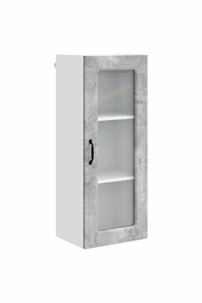 vidaxl Dulap de bucătărie Kalmar Gri din beton 40 x 31 x 100 cm