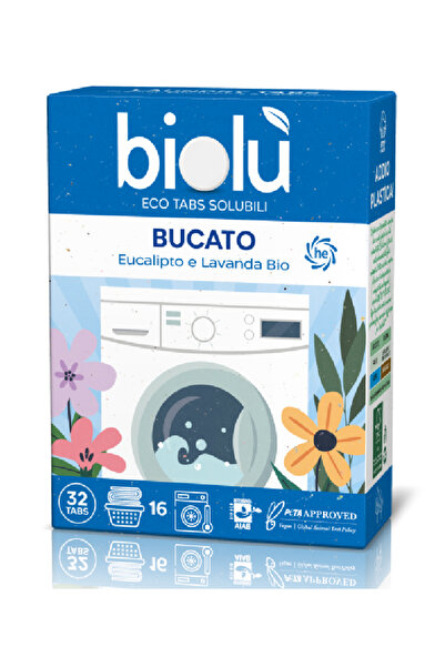 Biolu Tablete pentru masina de spalat rufe cu eucalipt si lavanda ecologice 3...