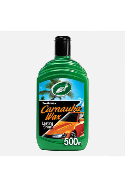 Turtle Wax شمع كارناوبا 500 مل، لمعان عميق فائق، حماية طويلة الأمد للطلاء ولم...