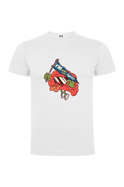 iLovePrints Flag-Waving Brain Marvel Tshirt