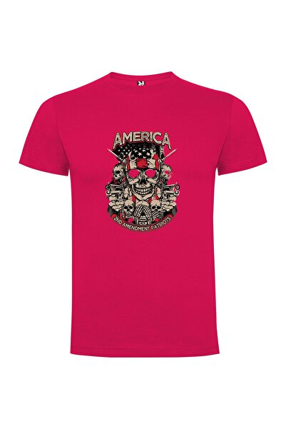 iLovePrints Skull Guns American Nightmare Tshirt