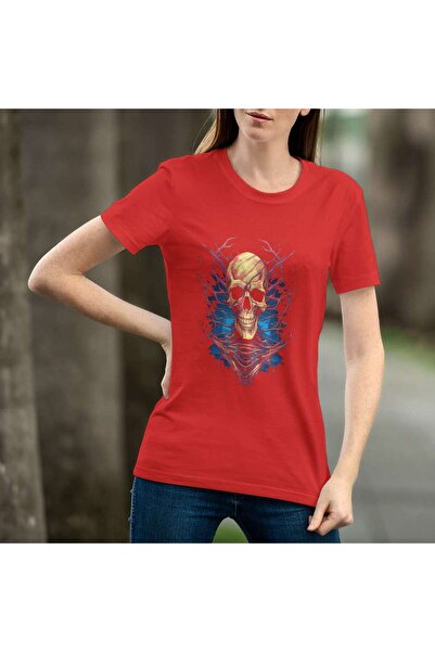 iLovePrints Abstract Skull Art Tshirt