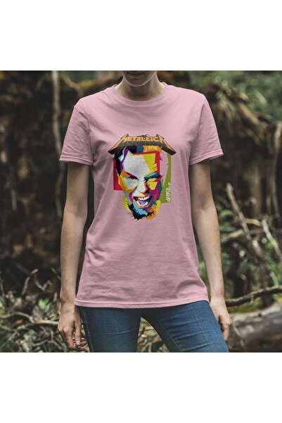 iLovePrints Colorful Metallica Illustration Tshirt