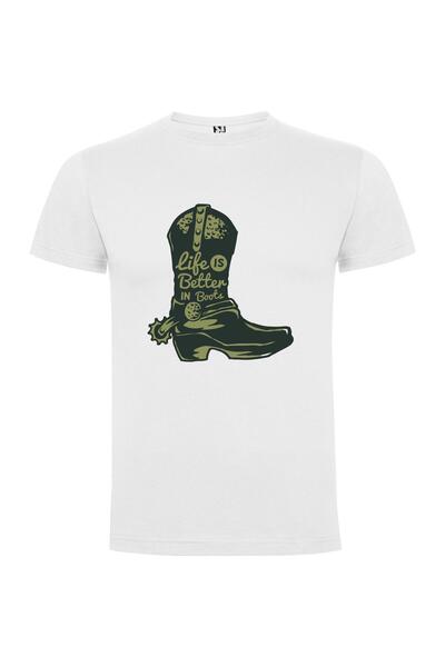 iLovePrints Boot-tastic Life Enhancement Tshirt