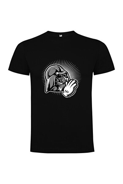 iLovePrints Vader in Black & White Tshirt