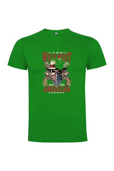 iLovePrints Skull Gunslinger Cowboy Tshirt