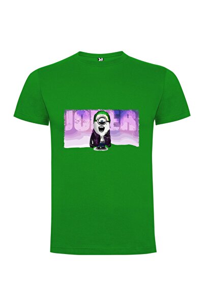 iLovePrints Green-Haired Minion Joker Tshirt