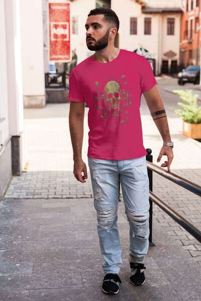 iLovePrints Skull in a Detailed Abstract Design Tshirt