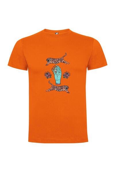 iLovePrints Tiger Hand Tattoo Flash Tshirt