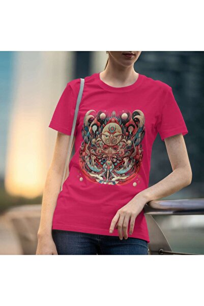 iLovePrints Abstract Ethereal Owl Tshirt