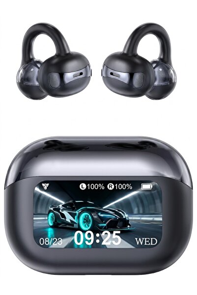 XTRIKE ME Klips Akıllı Ekranlı Kutulu Kablosuz Kulaklık Dokunmatik Bluetooth ...