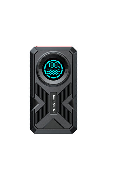 FK Portable 12V Car Jump Starter with Air Compressor & Power Bank – 8000mAh