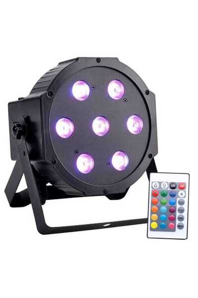 Led PAR 56 μαύρος προβολέας Φωτορυθμικό με τηλεχειριστήριο/controler, 7 LED, ...