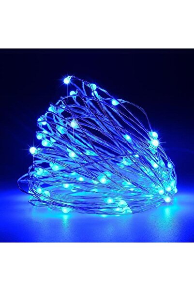Generic 100 λαμπάκια LED σε σειρά, 10 m, ασημί καλώδιο χαλκού (Copper), σταθε...