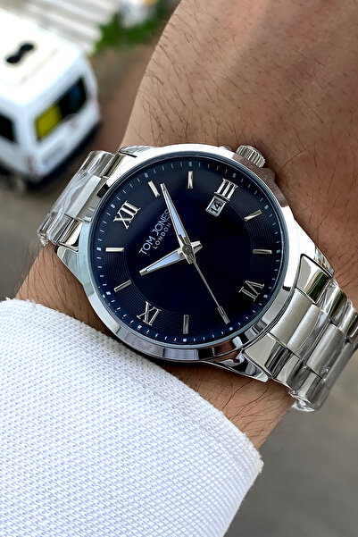 Tom Jones London Original 2 Year Warranty Men's Wristwatch Steel Band 3 Atm W...