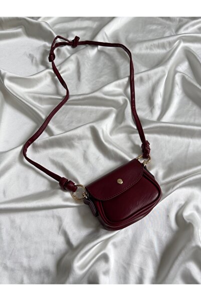 Mia Collection Martina Model El Ve Kadın Omuz Çantası Mini Çanta Bordo