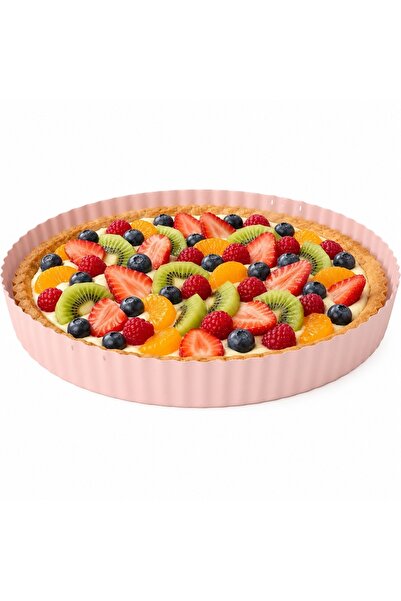 PUFO Tavă de copt metalică pentru prăjituri - ideală pentru prăjituri, tarte ...