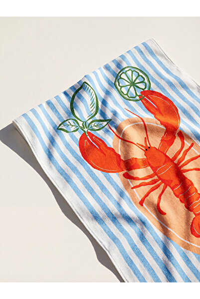 LC Waikiki Lcw Accessories Mixed Striped Printed Women's Beach Towel 70X150 c...