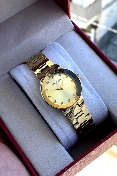 Tom Jones London Original Women's Wristwatch with 2-Year Warranty Steel Strap 3 Atm Water Resistant