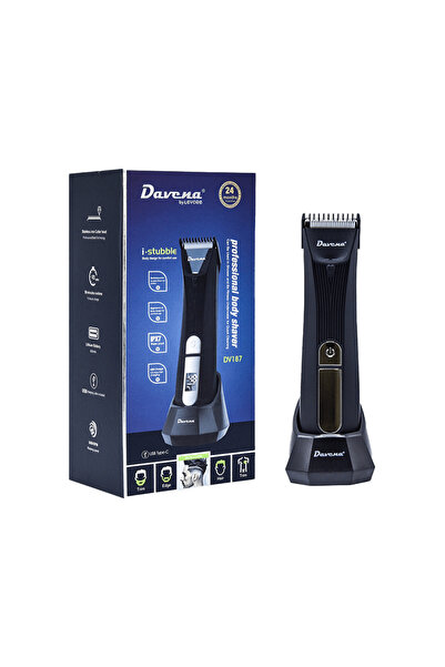 Davena ماكينة حلاقة دافينا الاحترافية للذقن والجسم - أسود DV-187