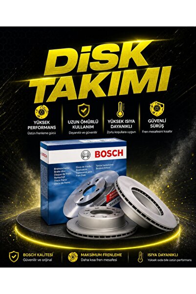 Bosch Fiat Fiorino Ön Fren Diski Hava Kanallı Takım 46831041