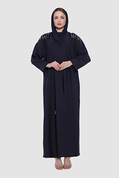 Stylish Fashion Stylish Fashion Wrap Abaya in Navy Blue