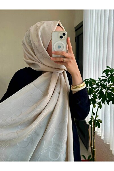 HAREM SCARF شال نورا سكارد دايموند ماريا باللون البيج الرملي