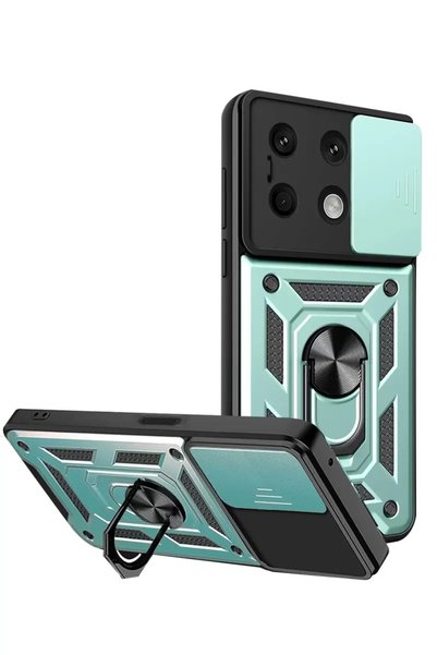 Generic Brand حافظة هاتف Xiaomi Redmi Note 13 4G من السيليكون مع حلقة عدسة - ...