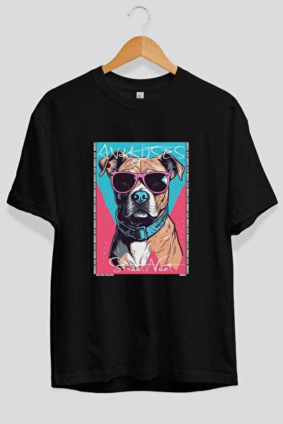 Ankhises Μπλουζάκι  "For the Love of Dogs " με στάμπα σκύλου στο μπροστινό μέ...
