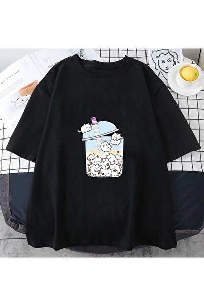 JENOLAN Sa slamkom Štampano Oversize kroj Ležerni dečko T-shirt