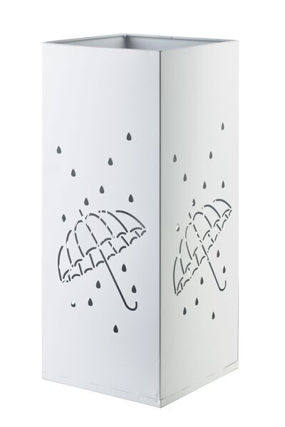 MONDEX Suport umbrelă metalic CEDRIC 20x20x48.5 cm Alb 1 buc.