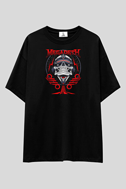 UmbraWear Tricou cu imprimeu Megadeth |   Tricou unisex, 100% bumbac, negru, ...